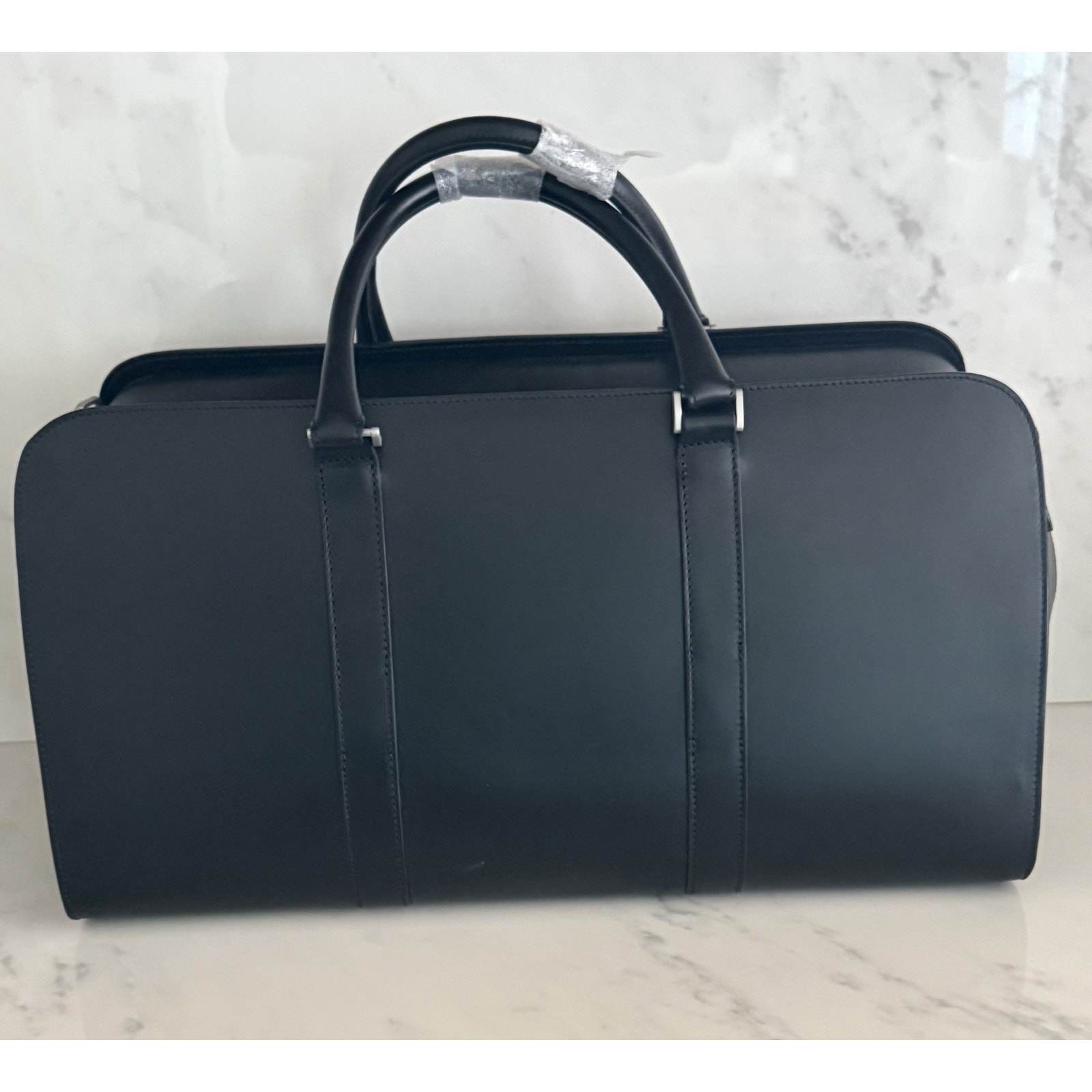 Original Carl Friedrik Weekender Leather Bag Made In Italy Black — image 3 of 8